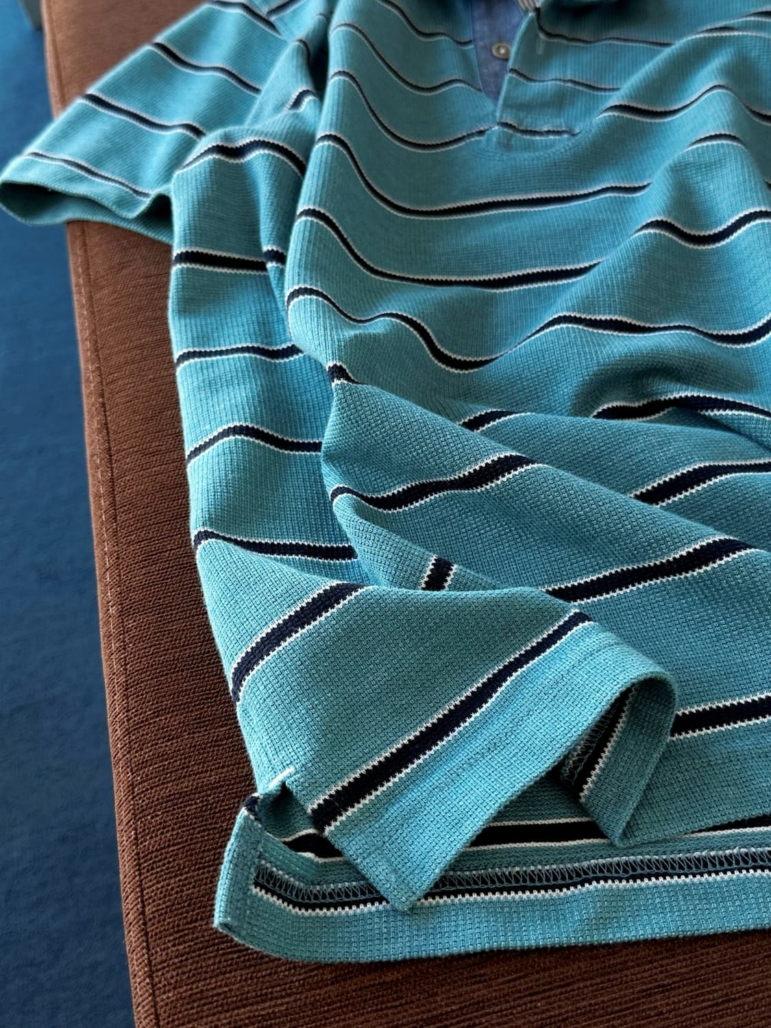 Cotton stripe pique shirt 상품이미지3