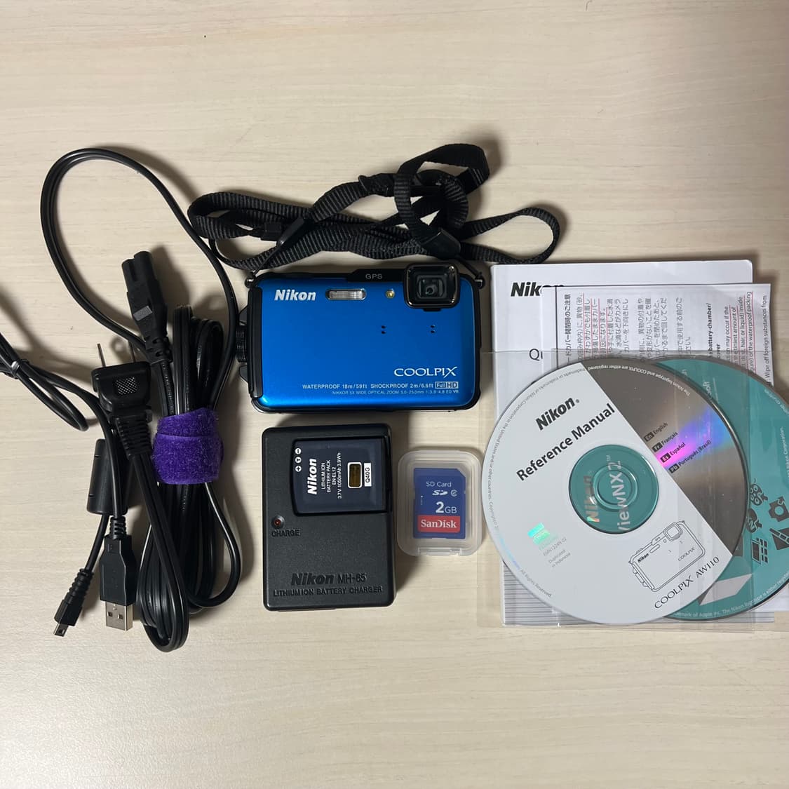 *극미품/풀구성*Nikon coolpix aw110(aw100) 디카 상품이미지6