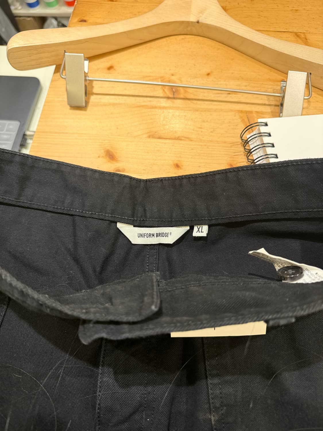 유니폼 브릿지 블랙 코튼 팬츠 U472 상품이미지4