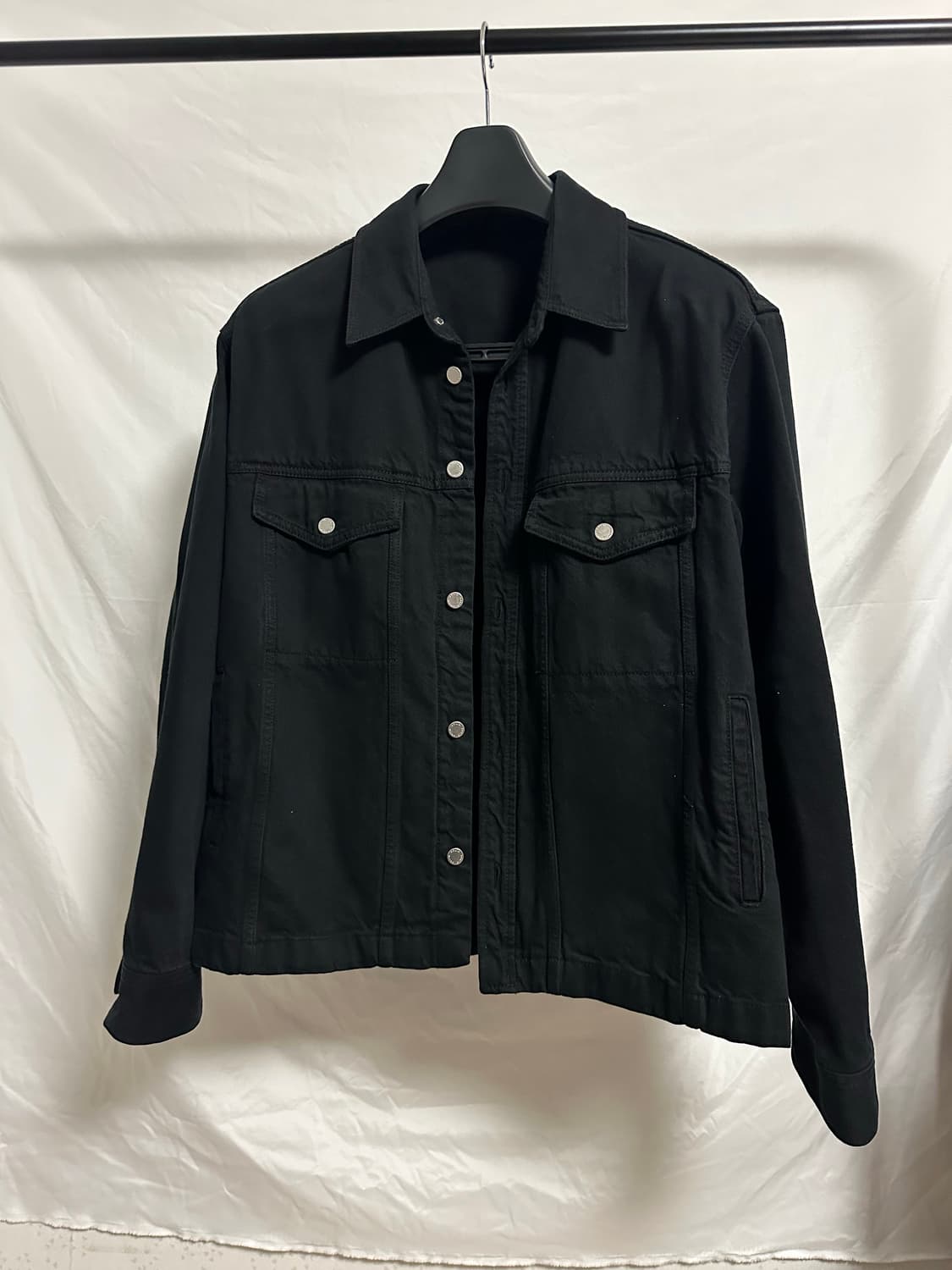 솔리드옴므 흑청 데님 트러커 (46)  상품이미지1