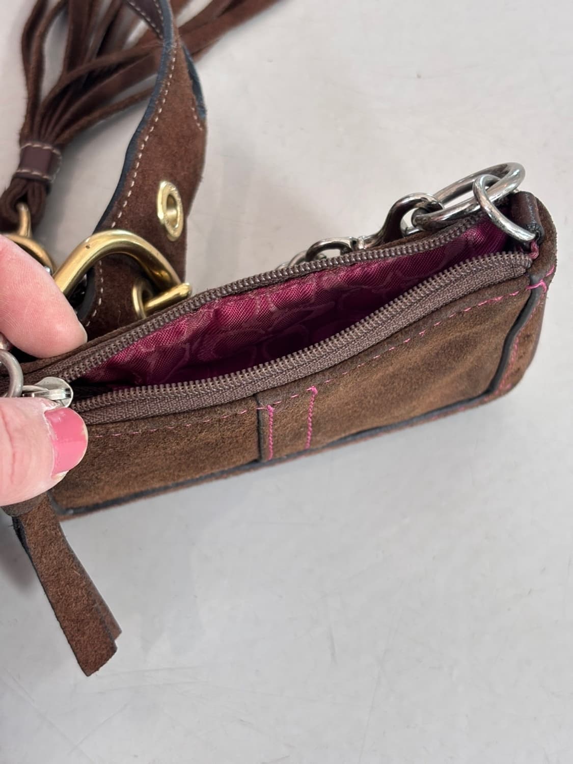 Vintage Old Coach Suede Bag 상품이미지9
