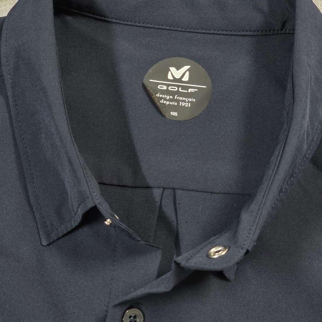 105 밀레골프 메쉬 기능성 반팔셔츠 네이비 상품이미지4