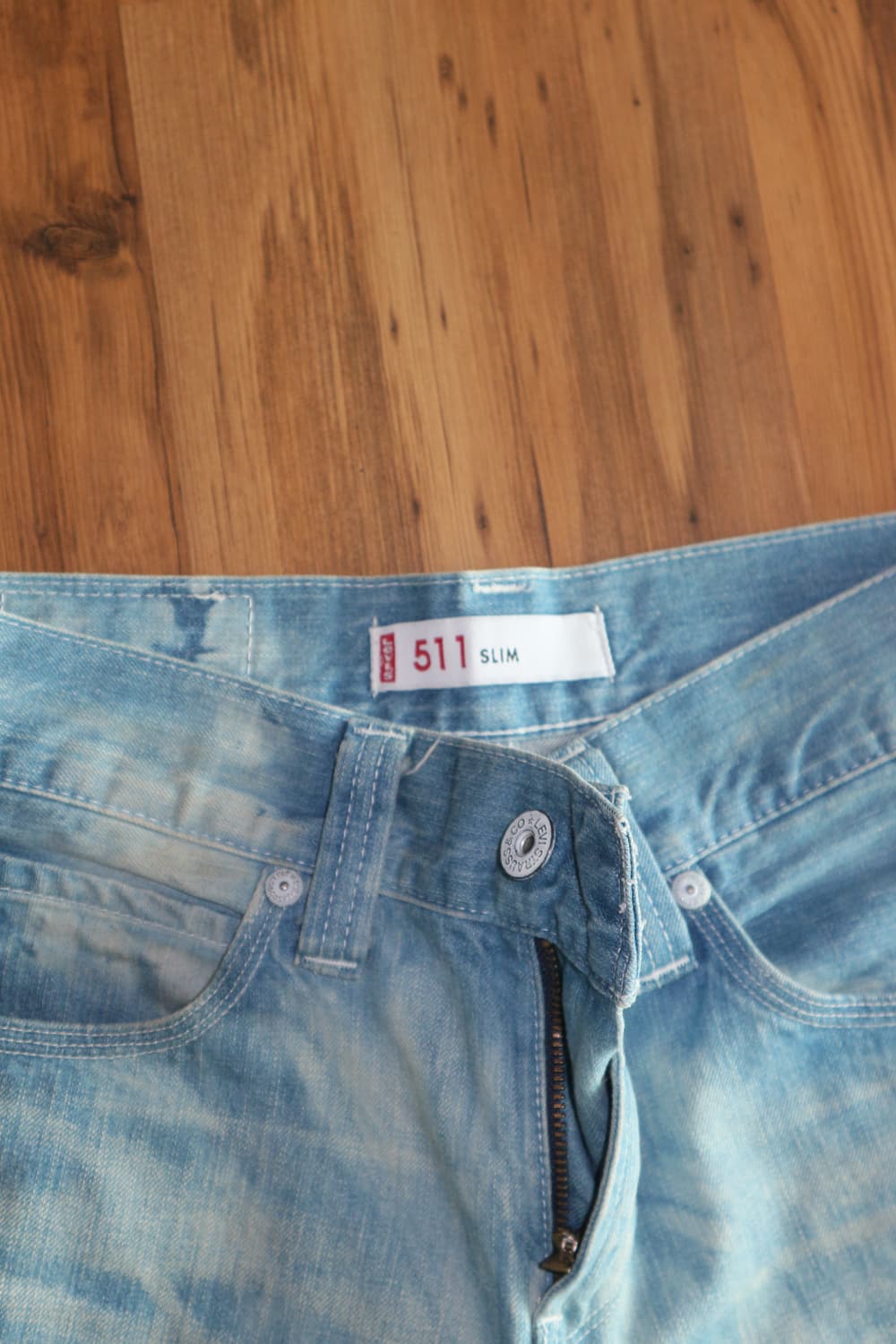 리바이스 511 슬림핏 워싱 청바지 상품이미지5