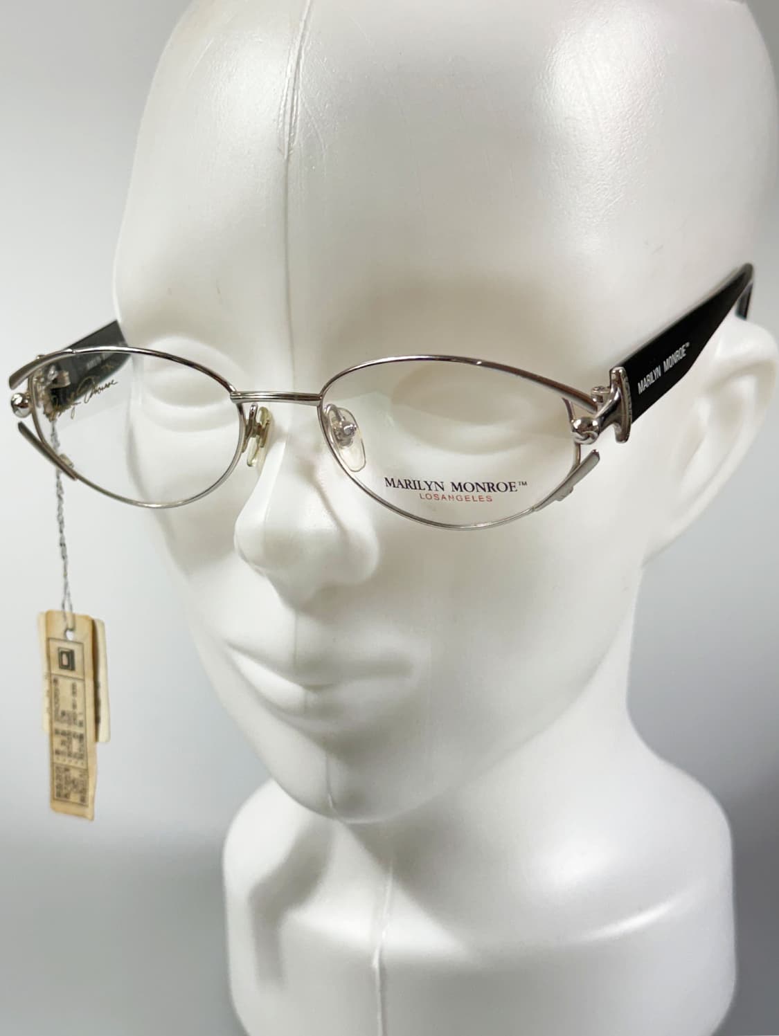90s Marilyn Monroe 실버 오벌 슬림 프레임 빈티지 안경 상품이미지9