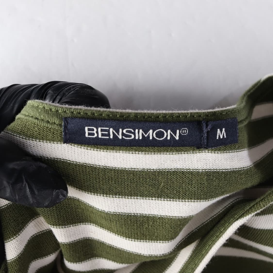 BENSIMON 그린 스트라이프 롱슬리브 M 상품이미지5