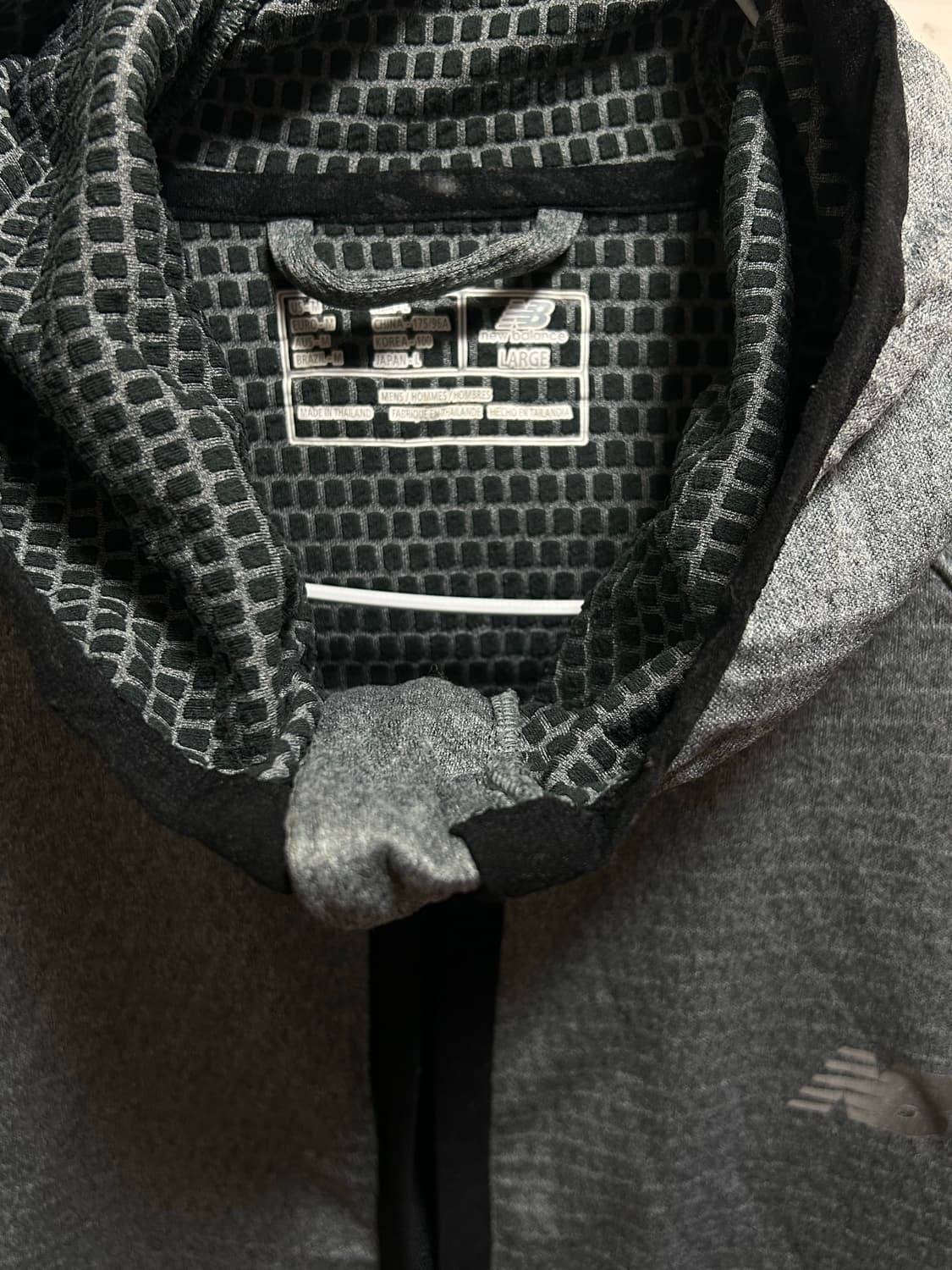 뉴발란스 그레이 후드 집업 L 상품이미지3