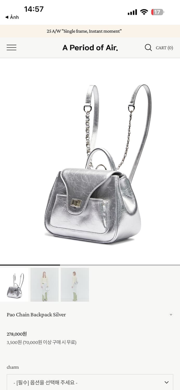 아포아 파오 체인 백팩 실버 상품이미지8