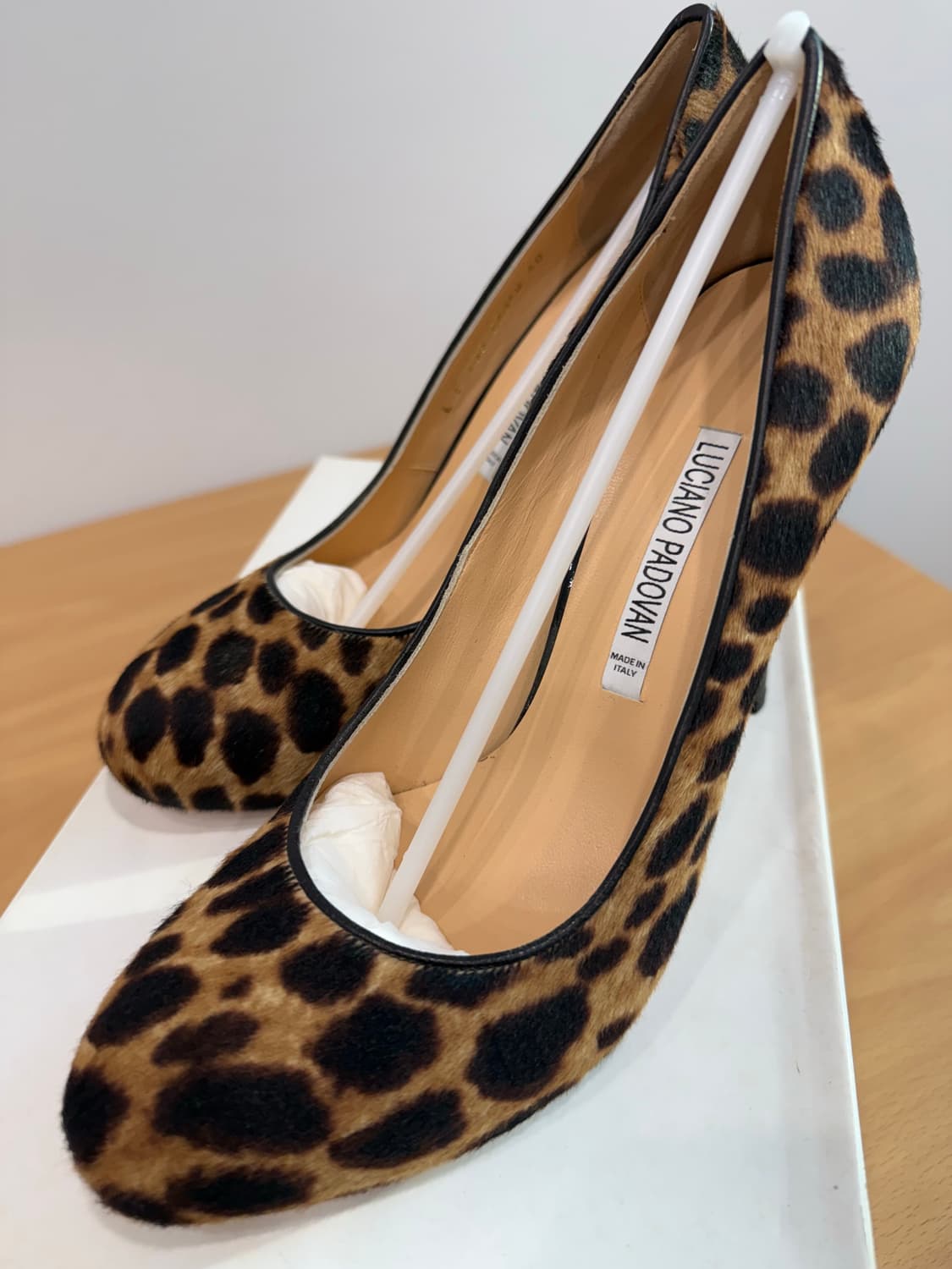 LUCIANO PADOVAN 호피 하이힐 상품이미지1