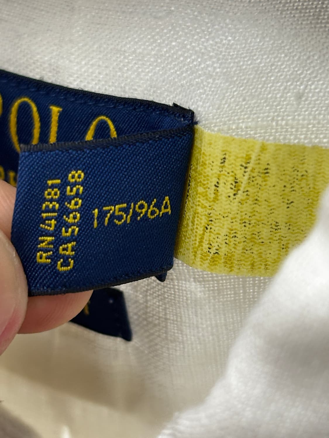 폴로 랄프로렌 화이트 셔츠 M 상품이미지5