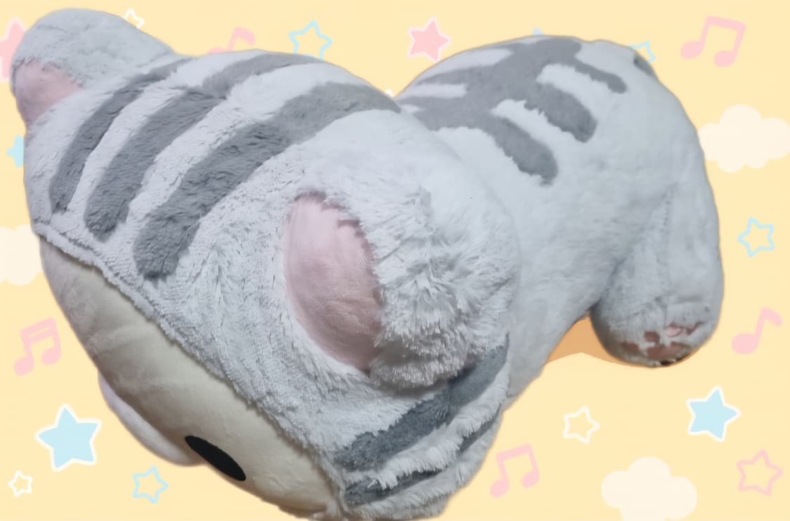 산엑스 코리락쿠마 고양이 인형 L 좌식의자 상품이미지2