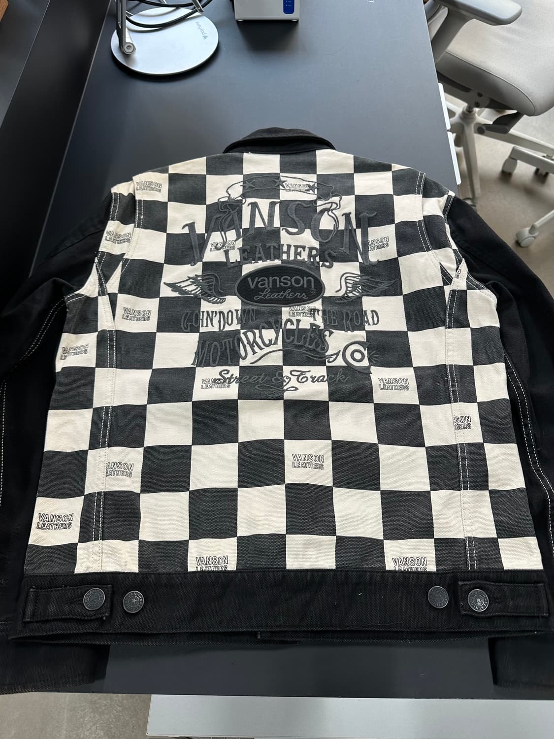 벤슨 Motorcycles 스타 윙 체크패턴 자켓 상품이미지7