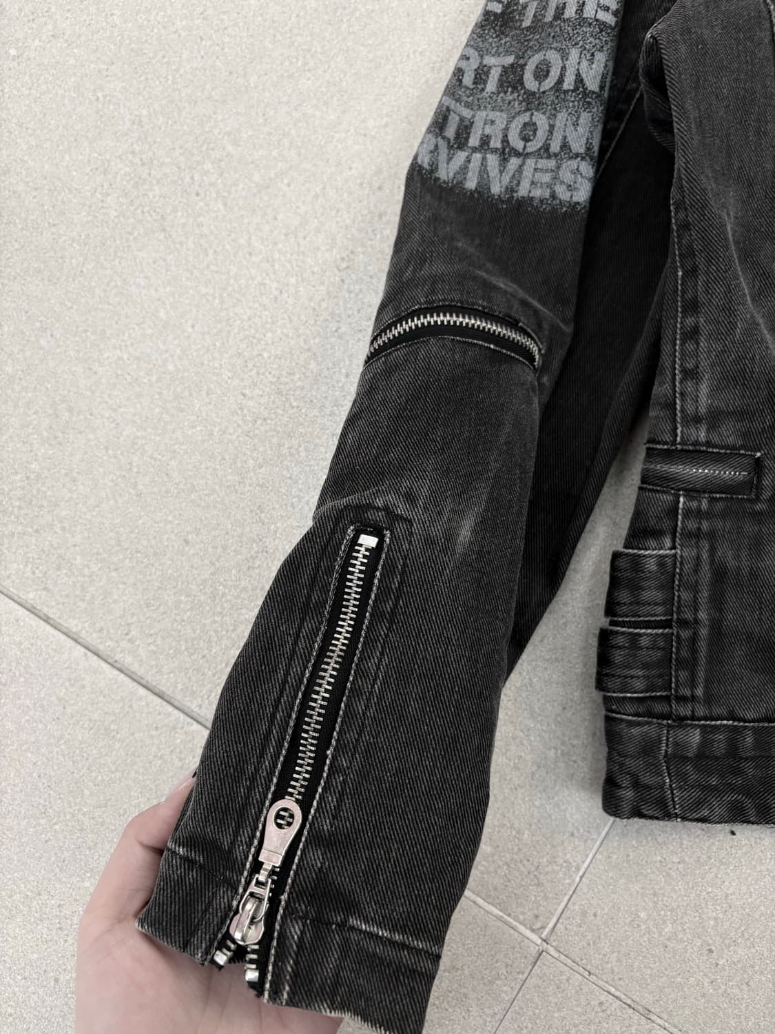 in the attic 데님 라이더 자켓 상품이미지5