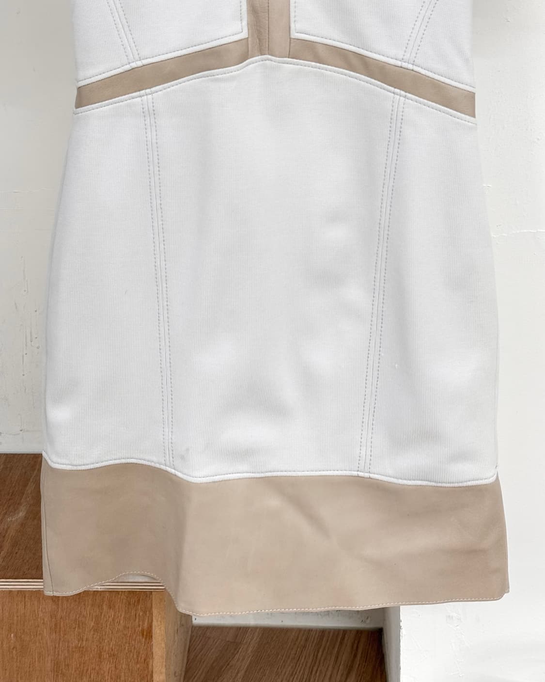 헬무트랭 베이지 에크루 본디지 드레스 상품이미지5