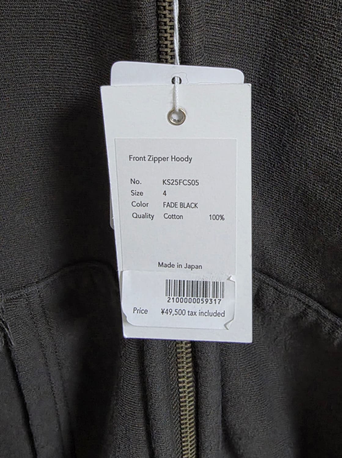 25FW Kaptain Sunshine 후드집업 Fade Black, 4 상품이미지5