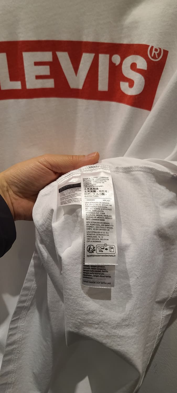 리바이스 반팔 라운드 티셔츠  상품이미지4