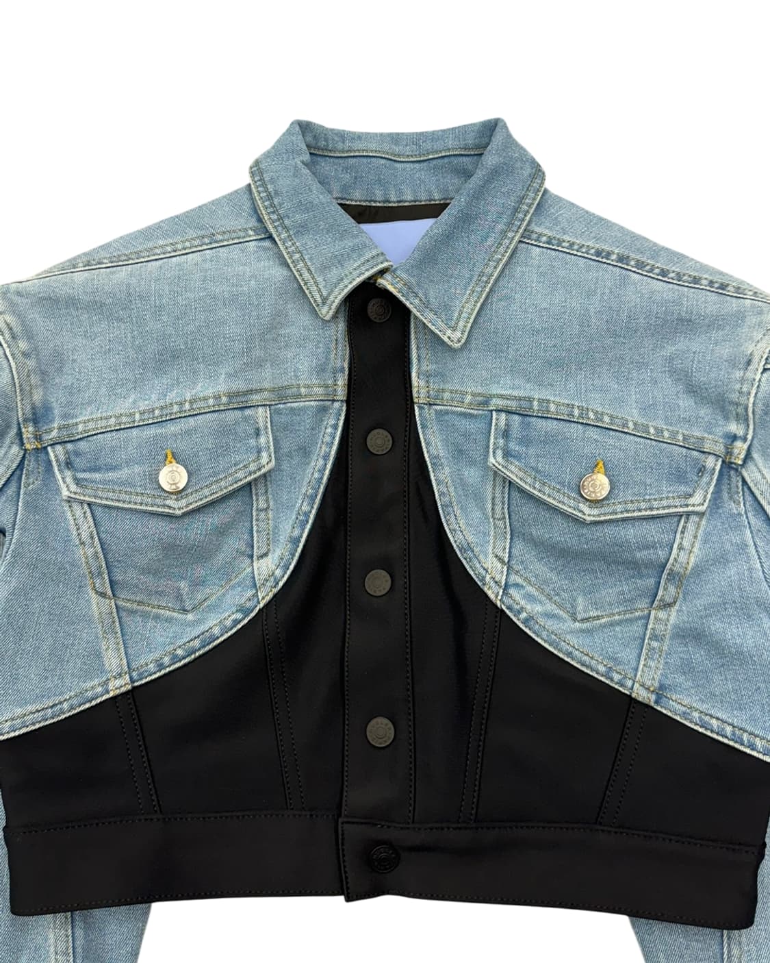 뮈글러 x H&M 23SS 디파인드 웨이스트 데님 크롭 자켓 상품이미지6