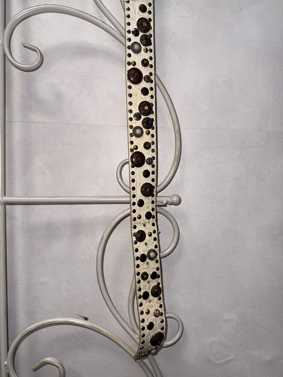 Ivory bold antique stud charm cubic belt 상품이미지7
