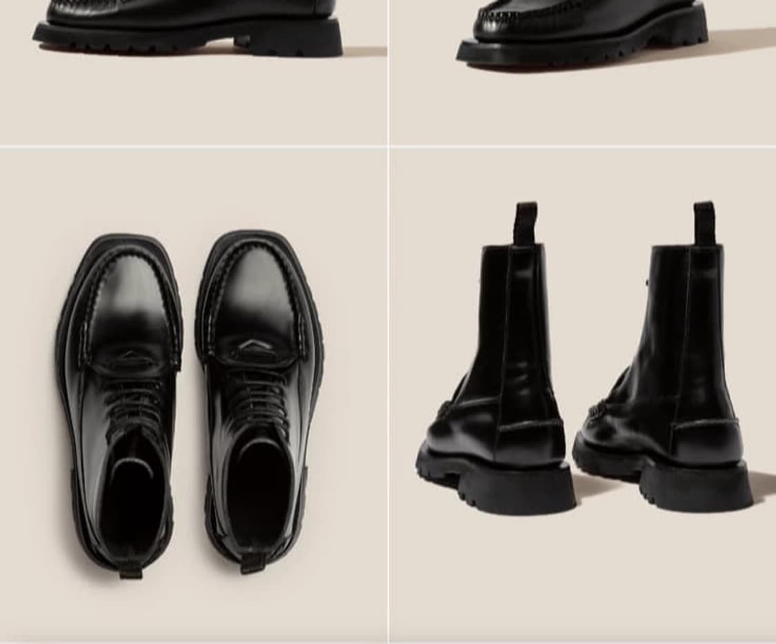 42)HEREU CORDO 카프 스킨 앵클부츠 상품이미지5