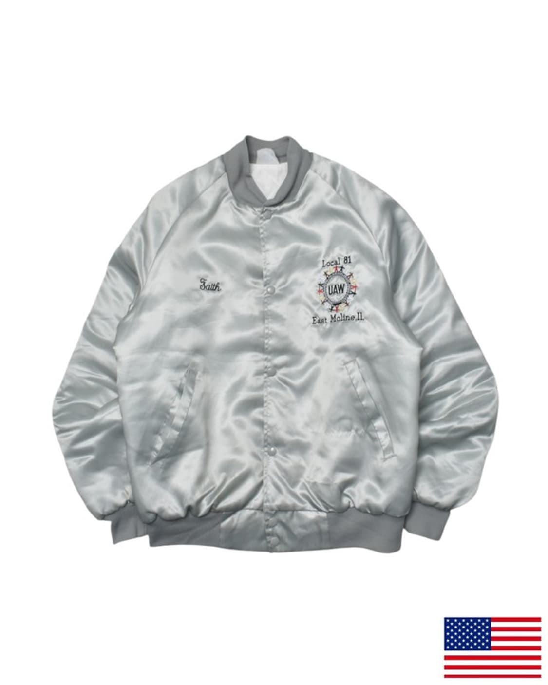 90S USA 새틴 스타디움 자켓 M M0040 상품이미지1