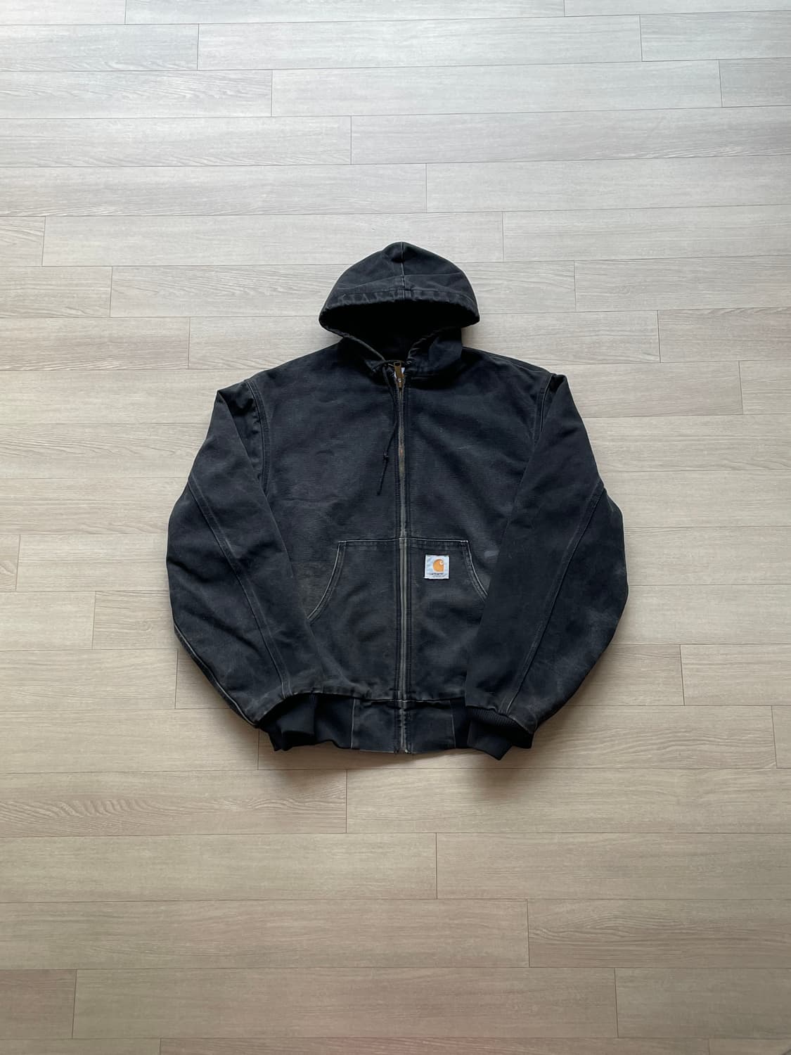 90s 칼하트 JR105 블랙 액티브 자켓 OG 후드자켓 상품이미지1
