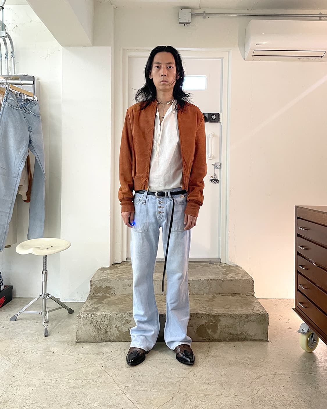 50s Appalachian 누벅 봄버 자켓 40 상품이미지10