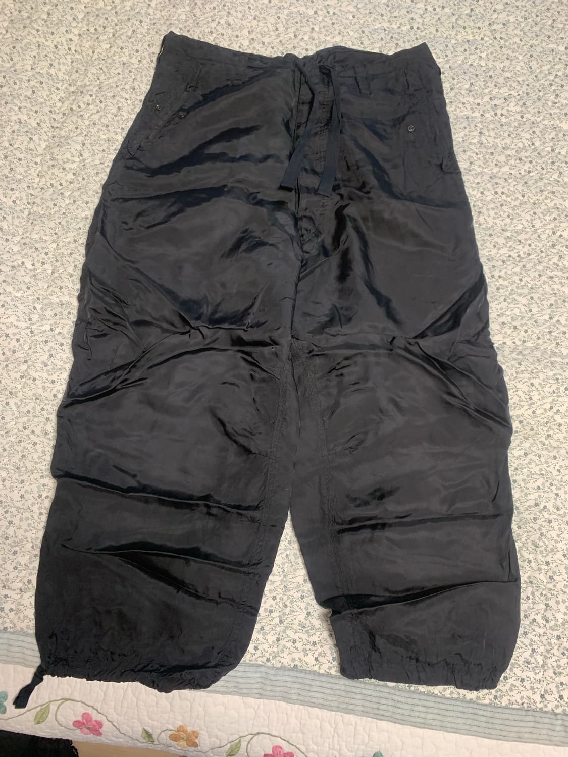 요지 야마모토 큐프로 와이드 스트링 팬츠 상품이미지2