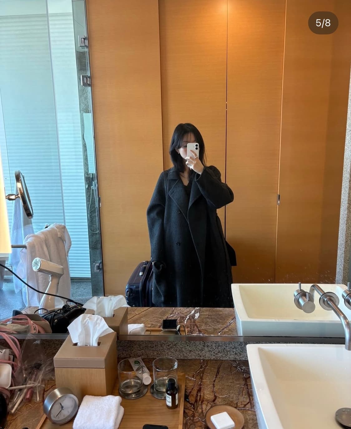 Mok 모크 코트 Horse alpaca handmade coat 새상품 상품이미지9