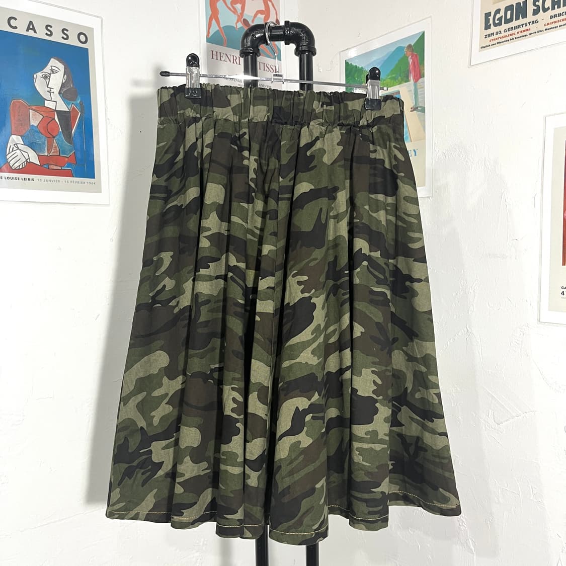 카모 밴딩 스커트 상품이미지2