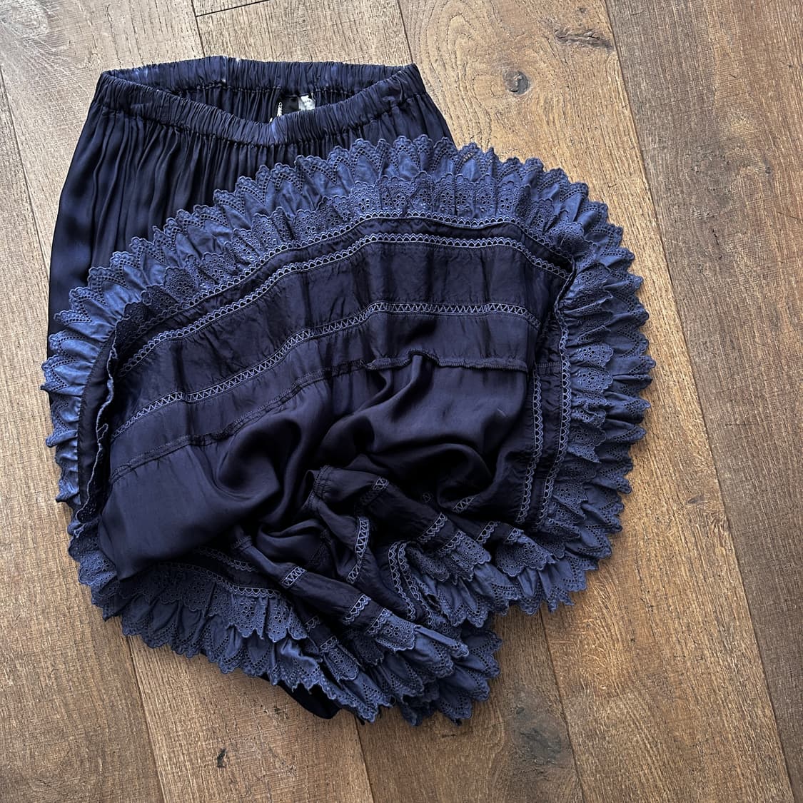 Shirring Lace Layer Skirt 상품이미지7