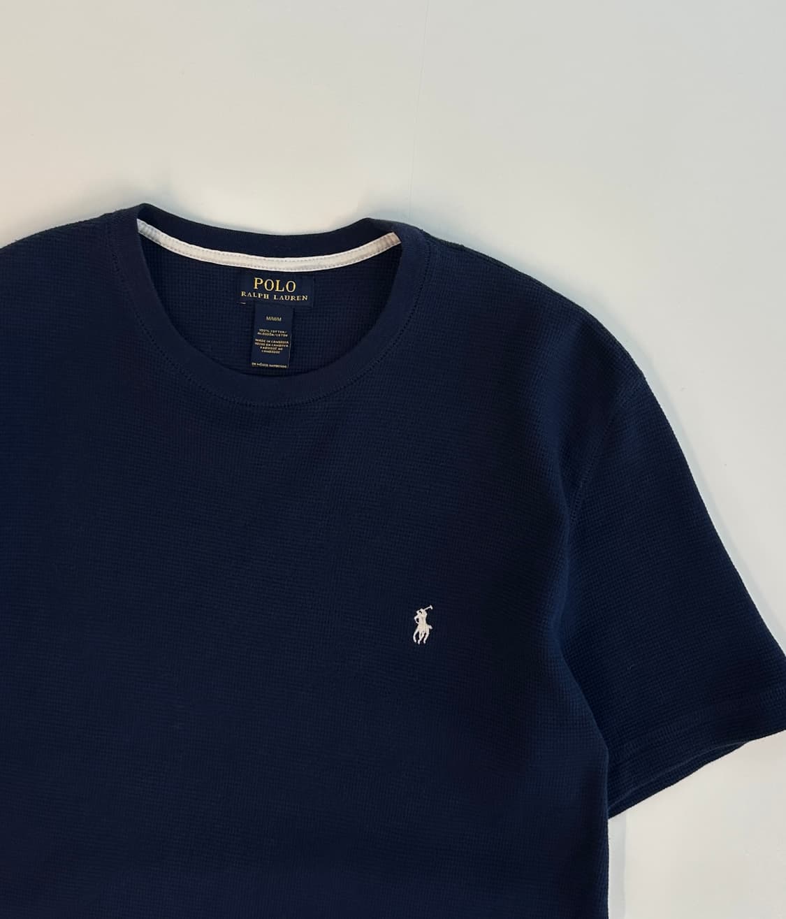 POLO 폴로 랄프로렌 와플 반팔티 M 네이비 상품이미지1