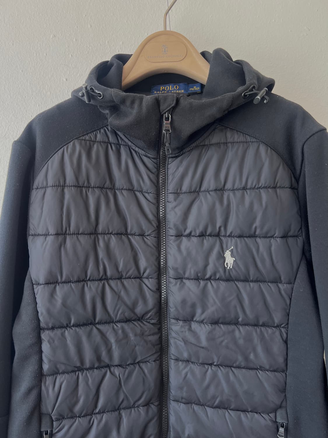 폴로랄프로렌 남성 블랙 후드집업점퍼 간절기점퍼 상품이미지1