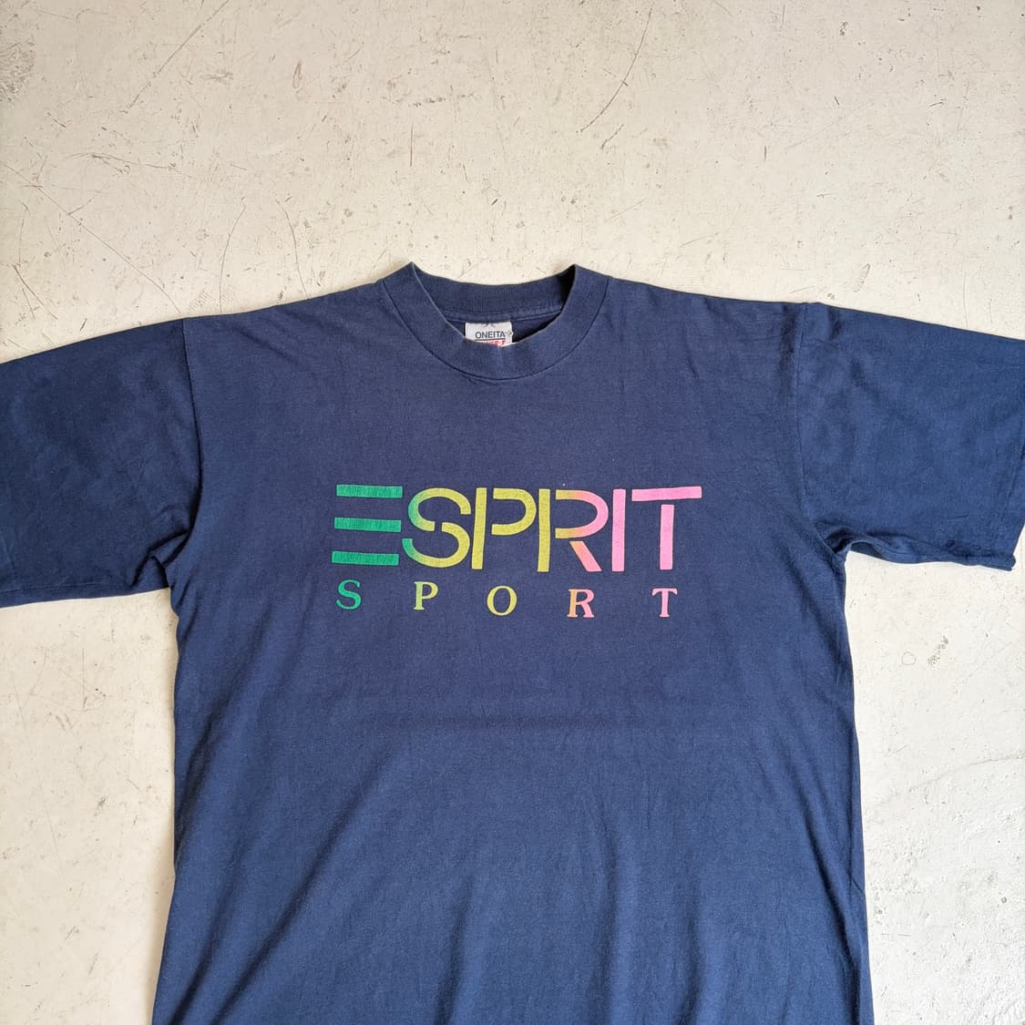 90s USA Esprit Sport 빈티지 싱글스티치 반팔티 2XL 상품이미지4