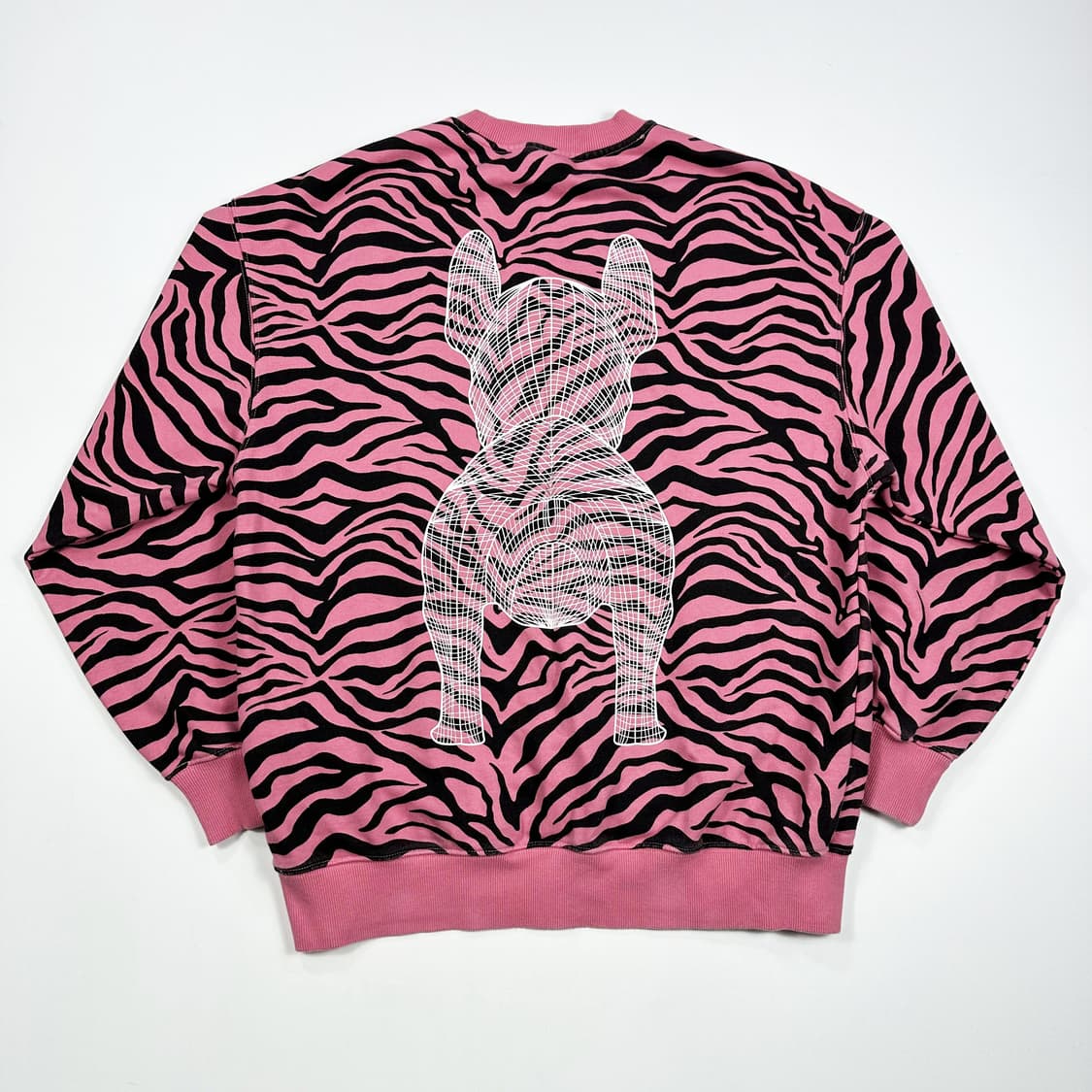 라이프워크 불독 핑크 패턴 맨투맨 (실측 L) 상품이미지3