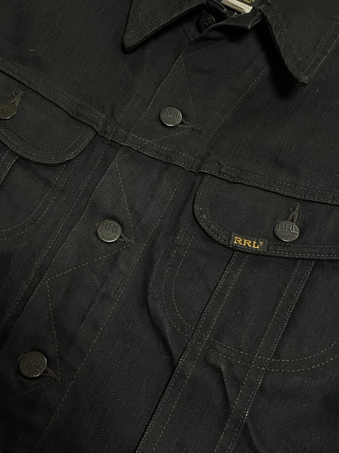 RRL Lot 271 블랙 데님 자켓 M 상품이미지7