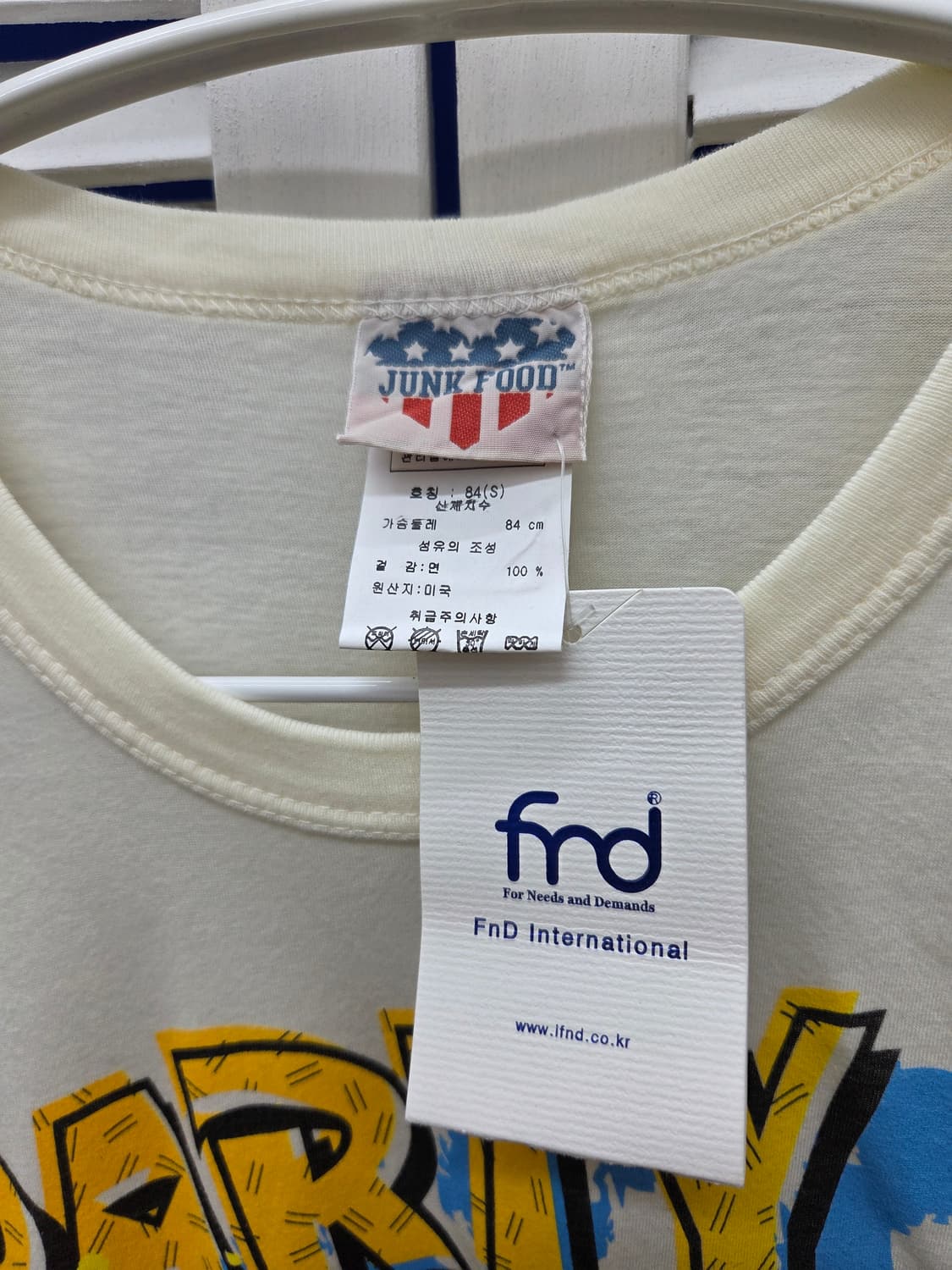 정크푸드 빈티지 트위티 티셔츠 상품이미지3