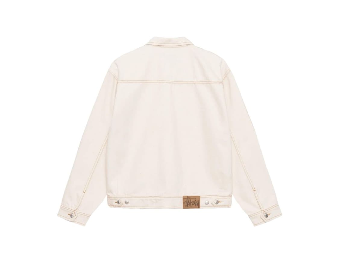 stussy overdyed zip work jacket natural 상품이미지2