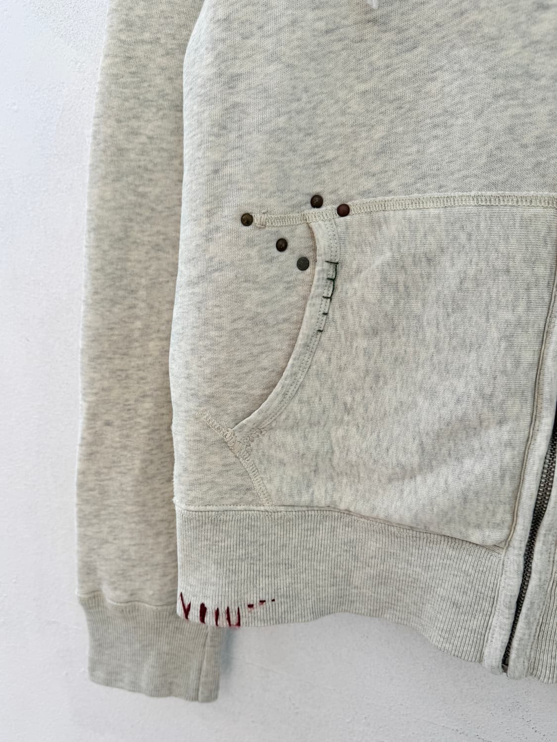 폴로 빅포니 오트밀 스티치 후드집업 상품이미지6