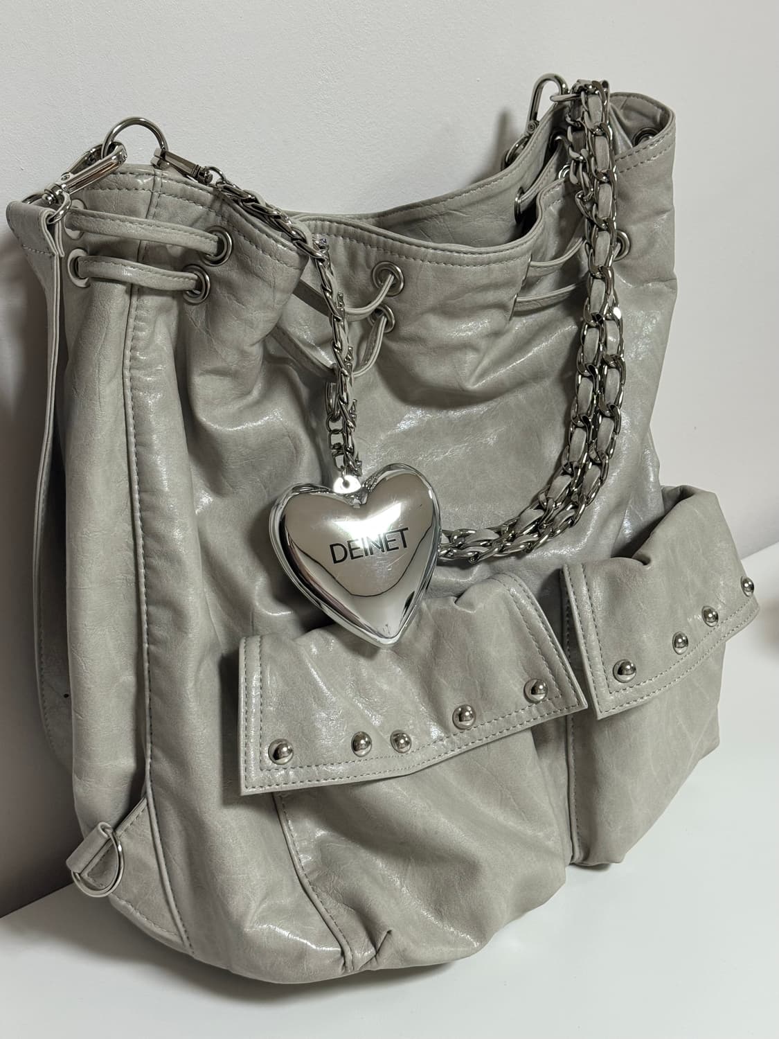 DEINET 5-WAY STUD POCKET MULTI BAG BEIGE 상품이미지6