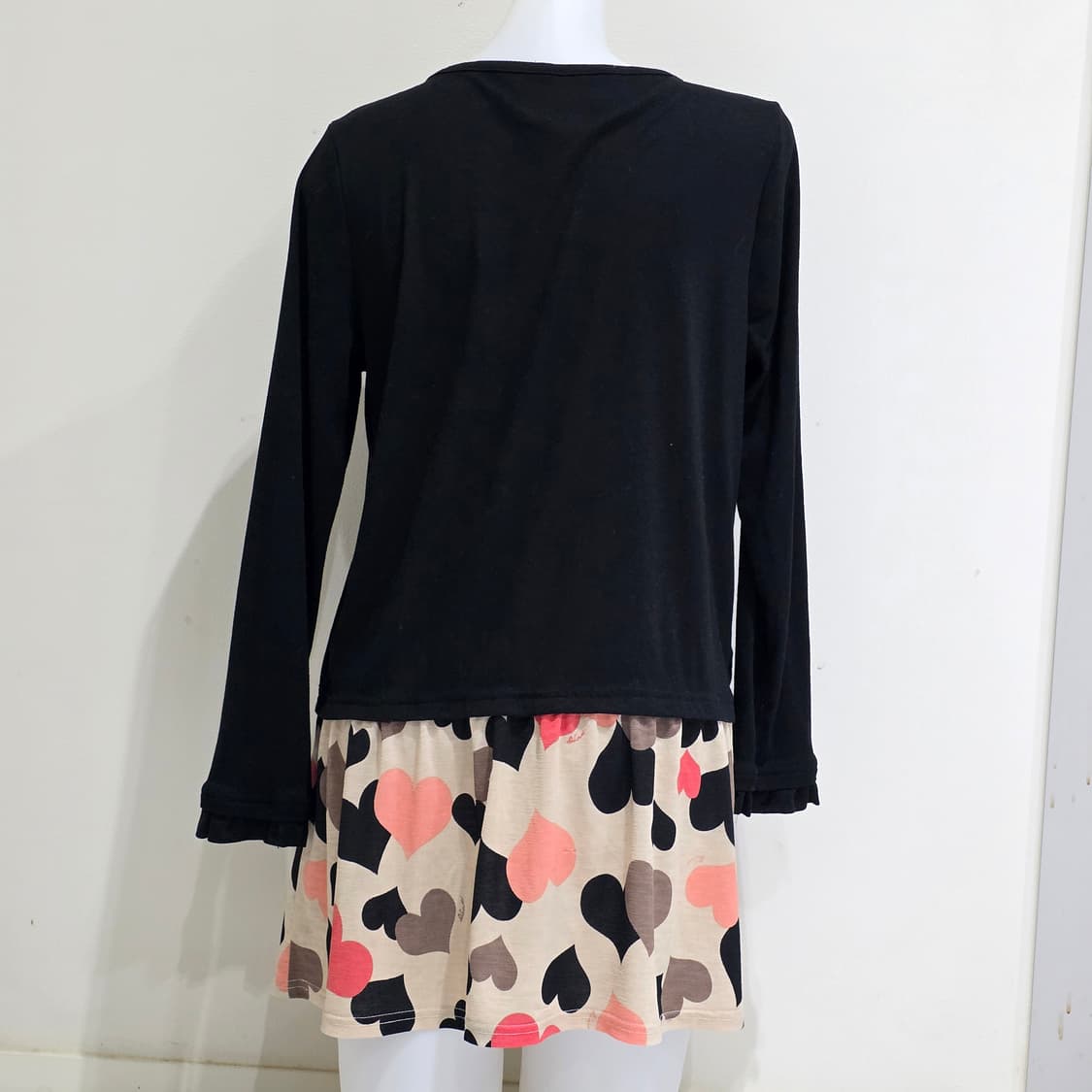 &LOVE masami satomi 일본빈티지)오네갸루 하트프릴 원피스 상품이미지3