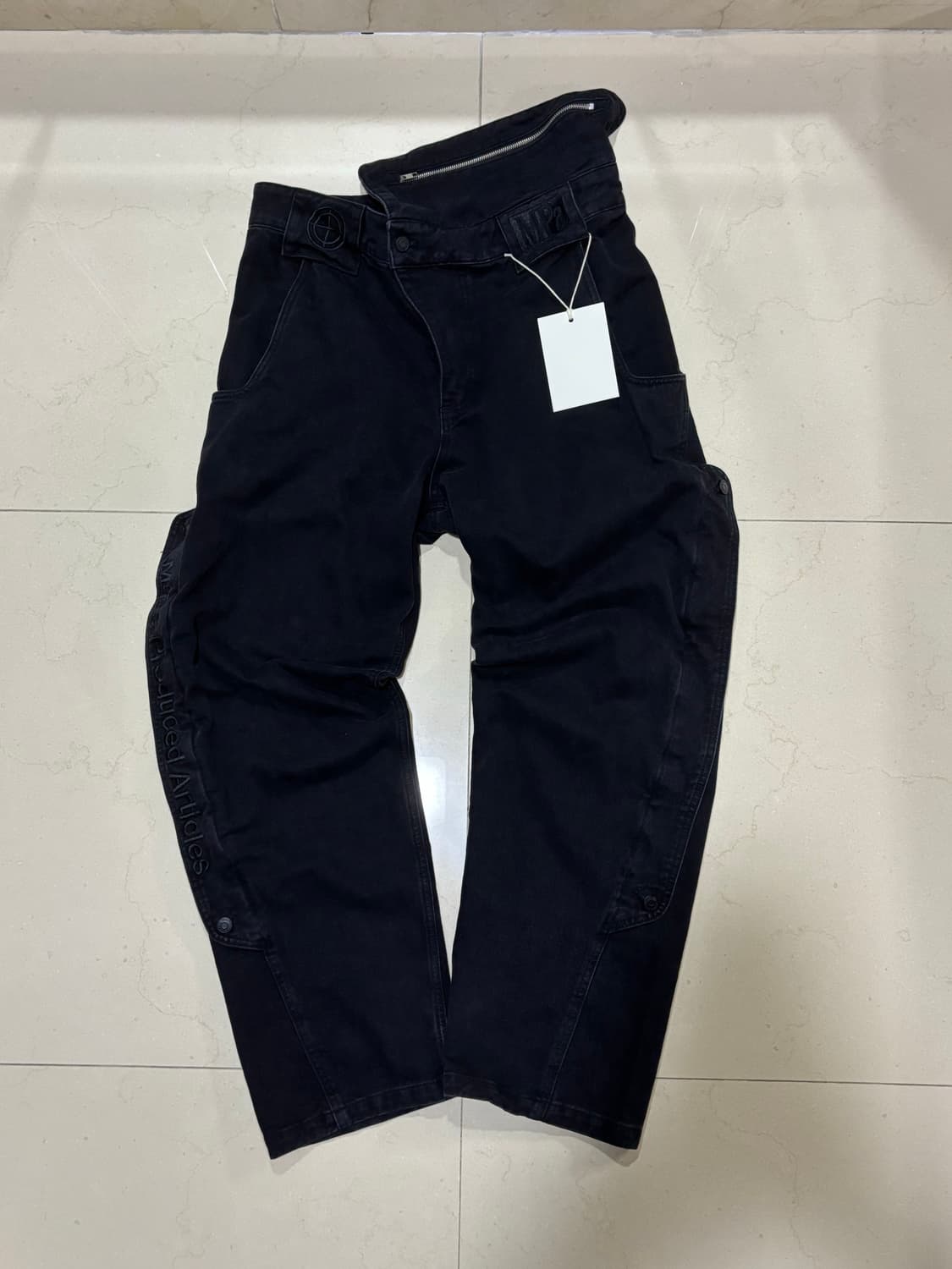 MPa Single waist pocket pants (Black, L) 상품이미지2