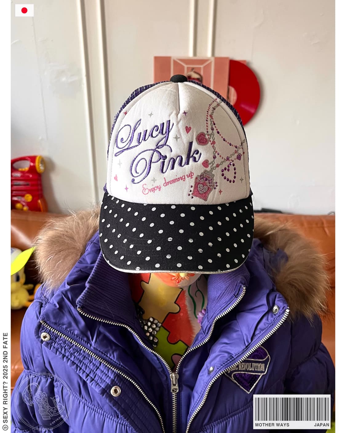 90s Mother Ways Japan Gal Mesh Ball Cap 상품이미지1