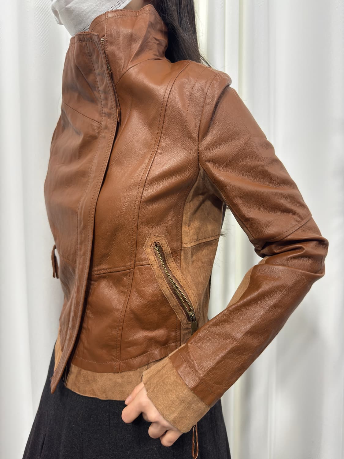 coco deal leather twoway jacket 상품이미지4