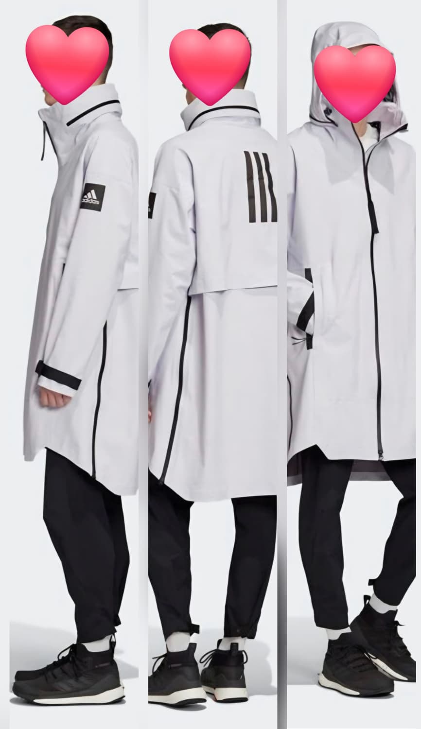 아디다스 마이쉘터 레인코트 115 3XL 방수 바람막이 롱자켓 MM43 상품이미지9