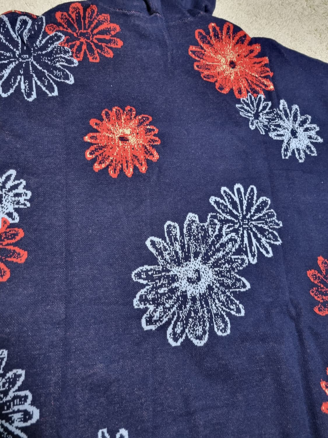 블루마블 자카드 니트 후드티 상품이미지2