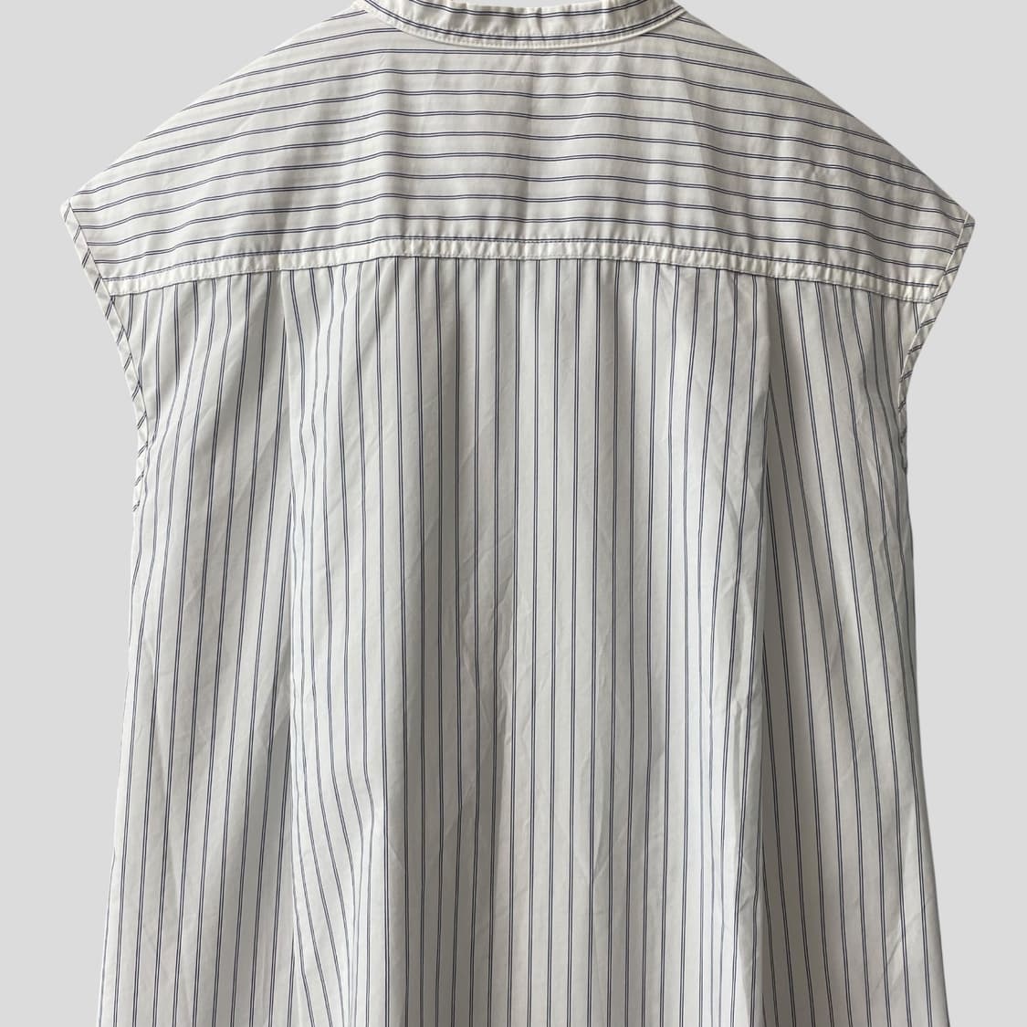 (여성S)MUJI 무인양품 슬리브리스 스트라이프 원피스 상품이미지7