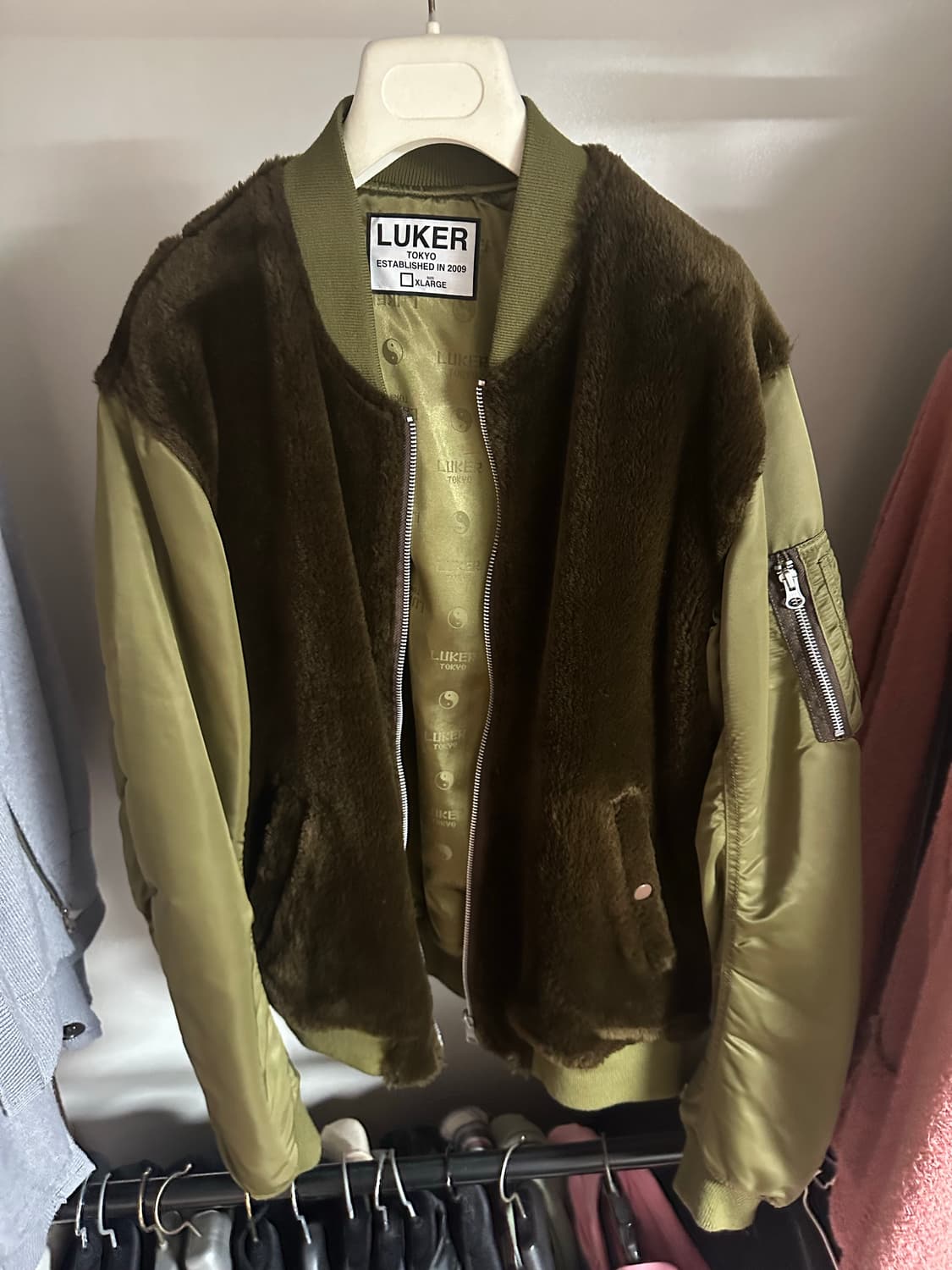 [XL] 17FW 언더커버 by 루커 리버시블 카키 봄버 자켓 상품이미지1