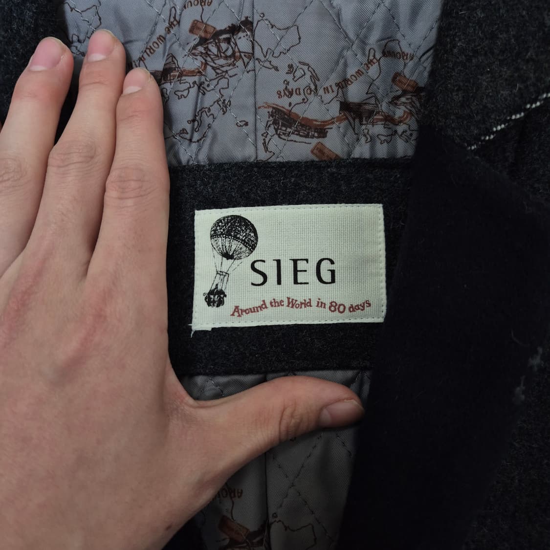 지이크 스트레치 모직 양가죽 코트 L(100) 상품이미지4