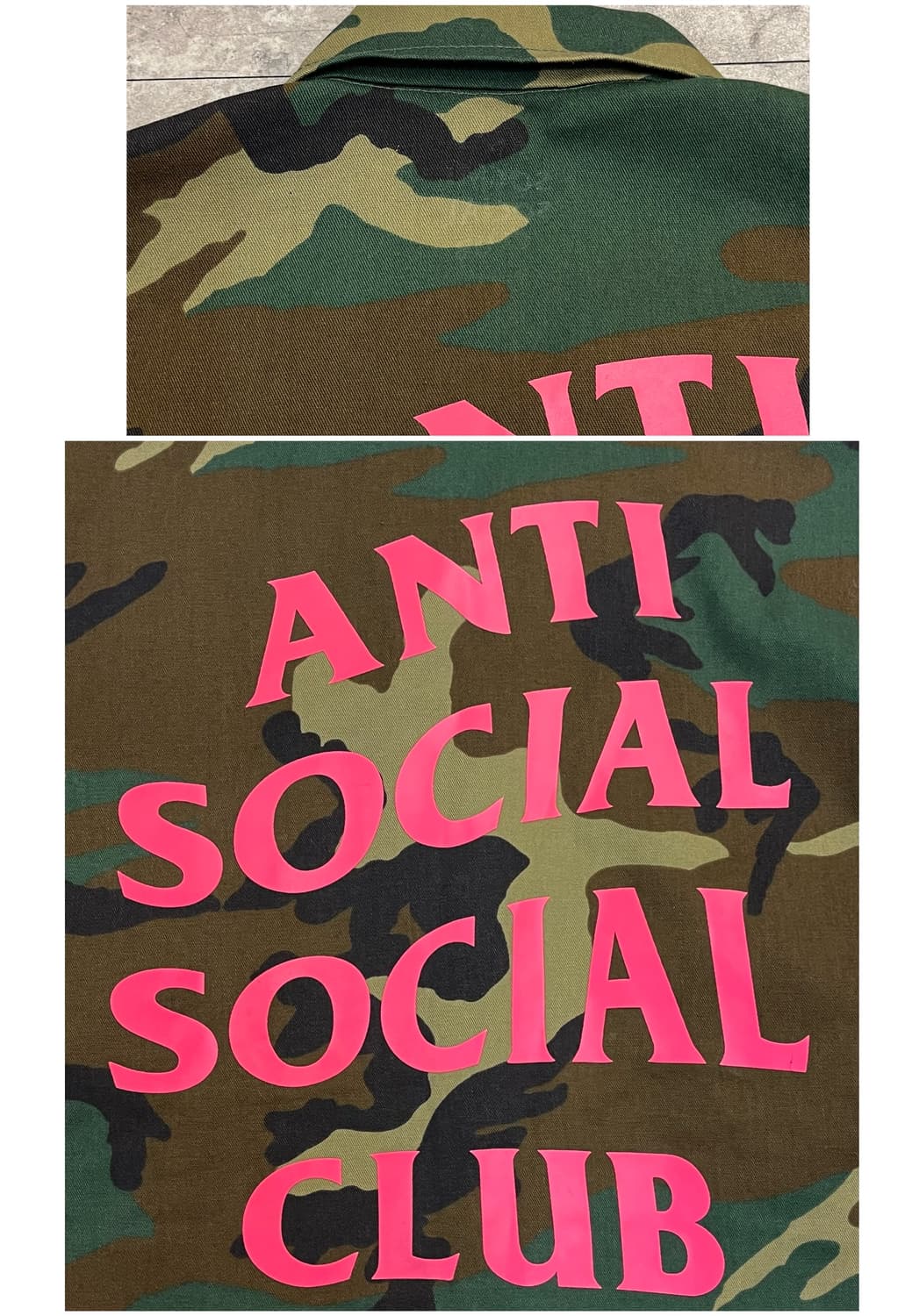 안티 소셜 소셜 클럽 포켓 카모 자켓 L #csz3673 상품이미지8