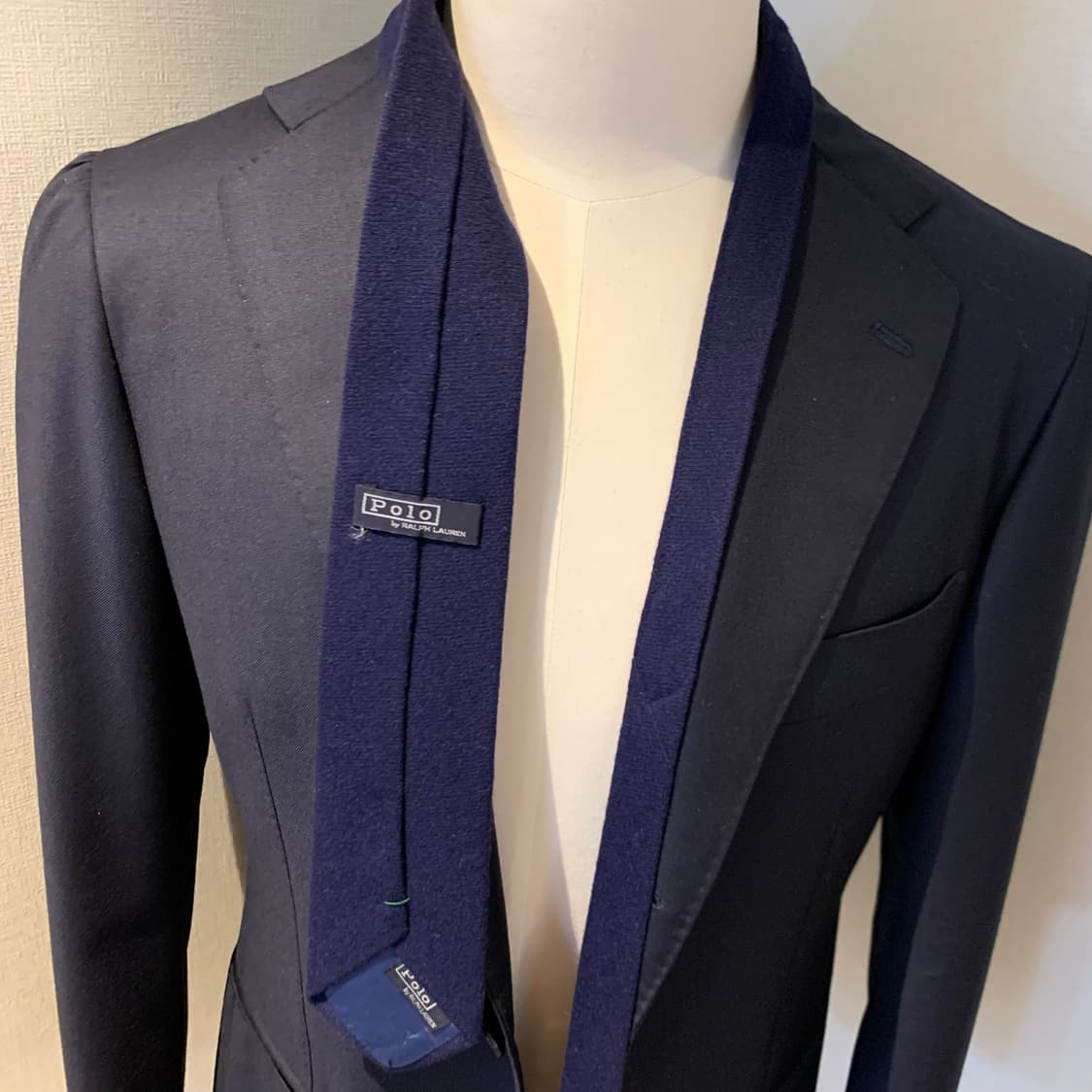 폴로 랄프로렌(POLO) 울100 클래식 정장 슬림넥타이 최상급 상품이미지3