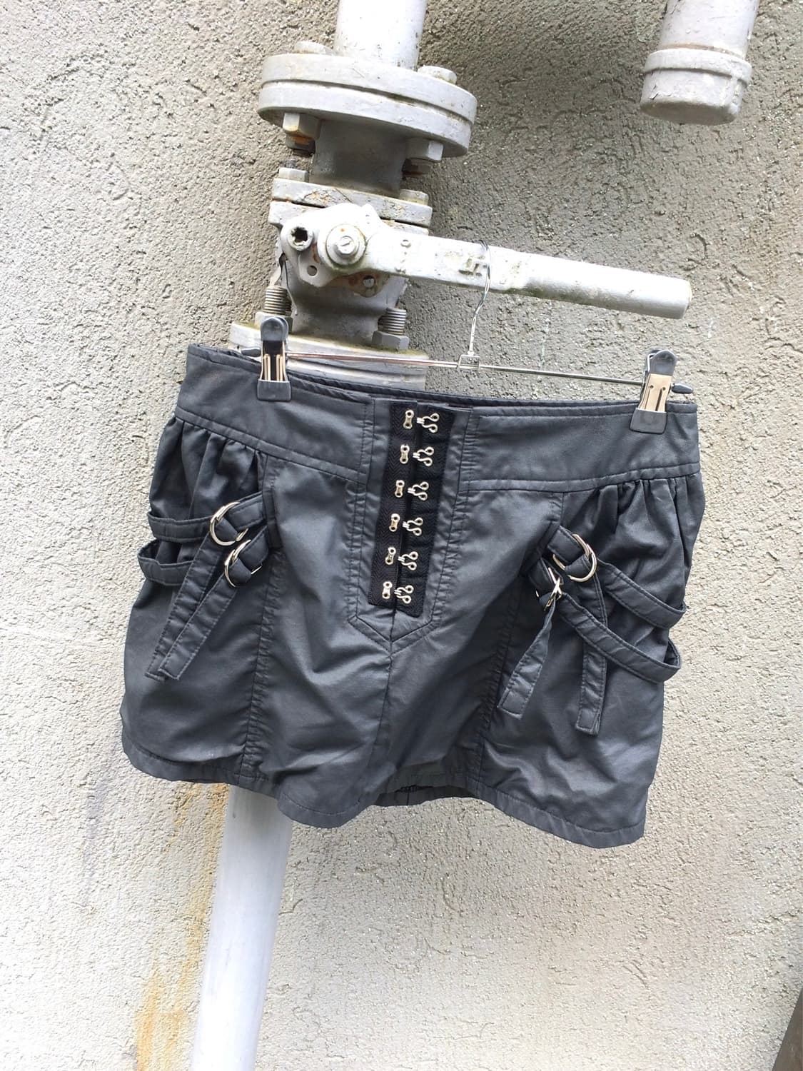 Eyelets Belted Skirt 상품이미지1